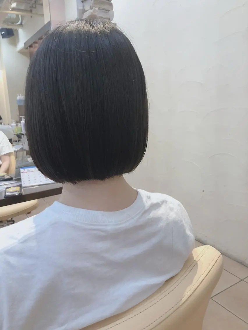 ショート ボブ 外ハネヘア 髪質改善ストレート ⚡️下ノ村柊斗⚡️のヘアスタイル