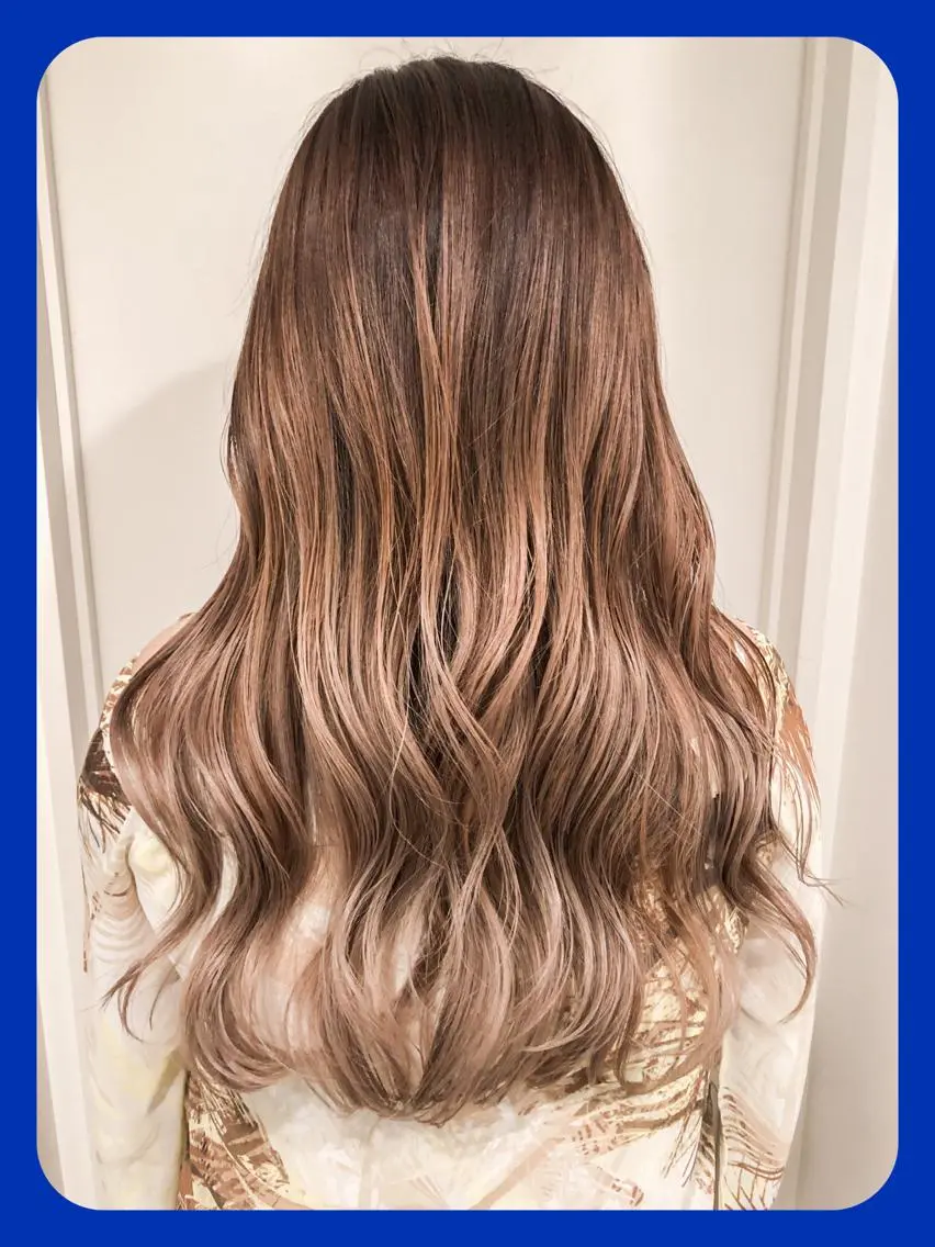 ロング カラー トリートメント ヘッドスパ レイヤーカット× 髪質改善たもりのヘアスタイル