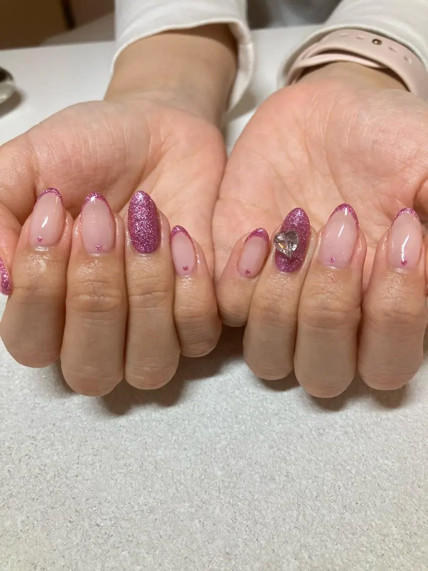 ネイル フレンチネイル 持ち込み m'sNail 福岡西区 ネイルのネイルデザイン
