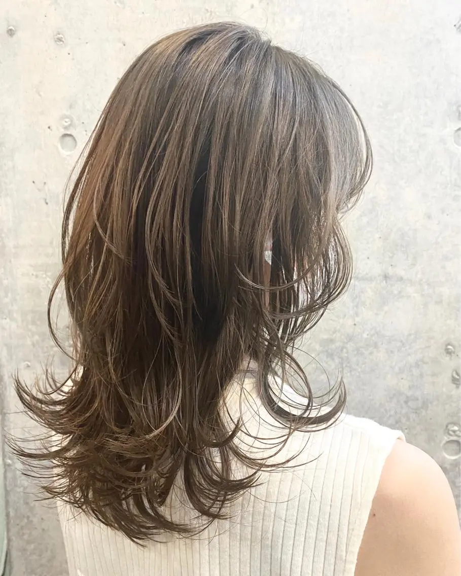 ミディアム ハイレイヤー レイヤーカット 愛されヘア♪ 大森春奈のヘアスタイル