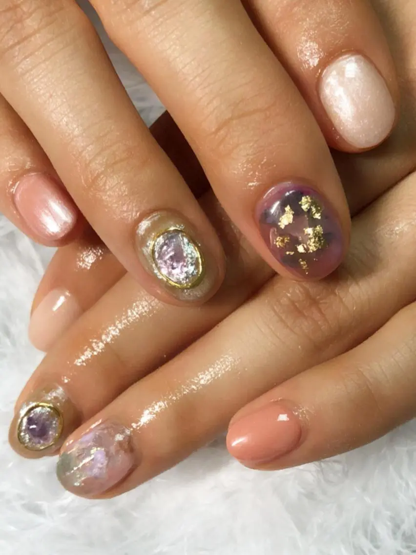 ネイル キラキラネイル 持ち込み ハンドネイル CITRAtotal beautyのネイルデザイン