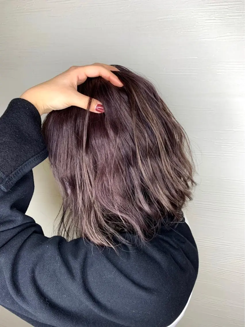 ミディアム カラー メンズ特化パーマ 美容師/小泉賢徒のヘアスタイル