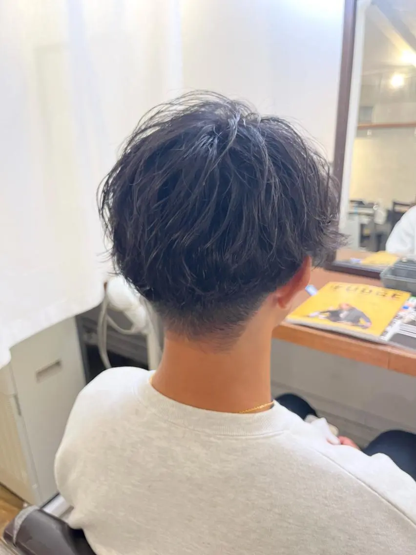 パーマ メンズ メンズパーマ パーマ 透明感カラー/ ブリーチ無し/RYOのヘアスタイル