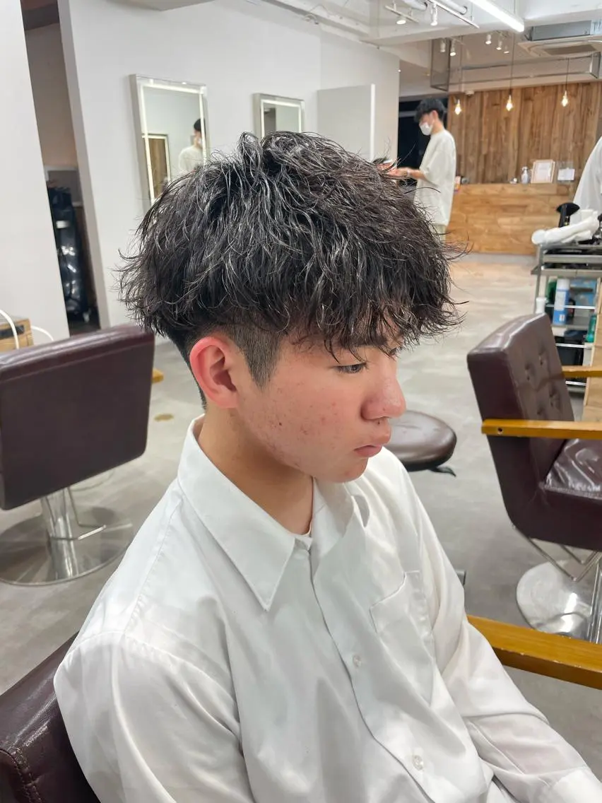 ショート パーマ ヘアアレンジ メンズ カット パーマ ヘアセット 🔥メンズ特化🔥 木村 祐太のヘアスタイル