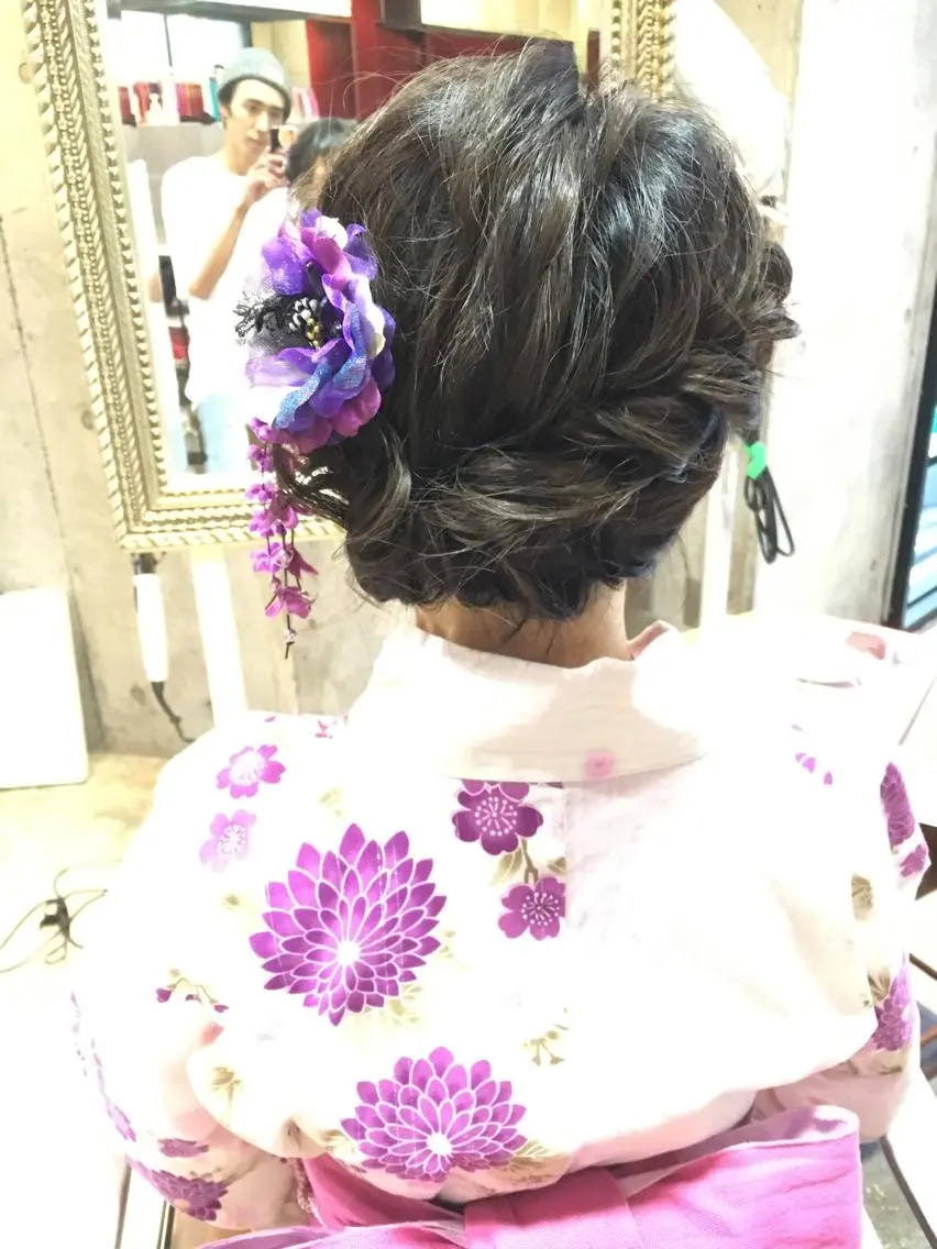 ヘアアレンジ ボブ 北條 優輝のヘアスタイル