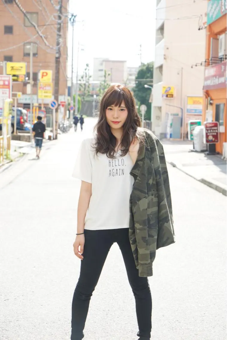 セミロング カラー 加藤 あやみのヘアスタイル