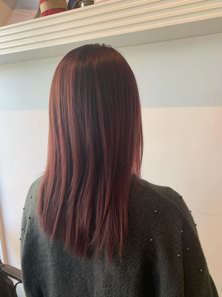 ミディアム アッシュ パープルカラー カット ヘアカラー トリートメント ヘッドスパ ヘアセット 大宮/山口 竣也のヘアスタイル