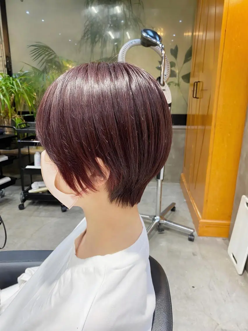 ショート カラー ショートヘア 透明感カラー🌿 グレージュ🐺陽介のヘアスタイル