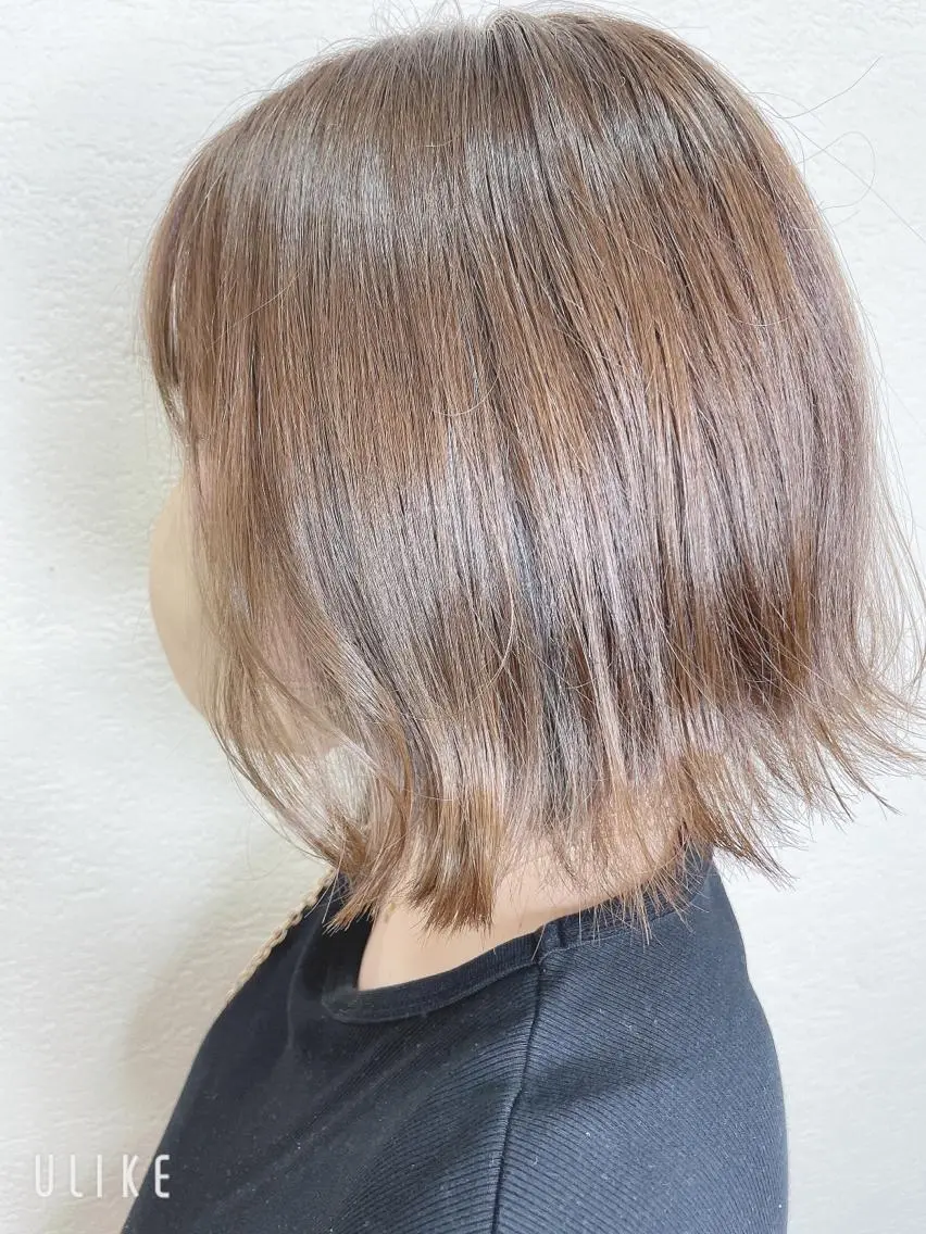 セミロング カラー アッシュ アッシュグレー アッシュグレージュ グレージュ ヘアカラー ❣️モードケイズ塚口 和田一将のヘアスタイル
