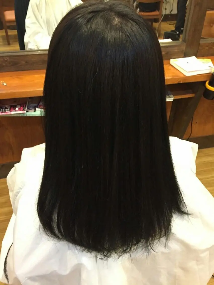 カラー 黒髪 ブルーカラー ブルーブラック 【名古屋】モデル募集 arisaのヘアスタイル