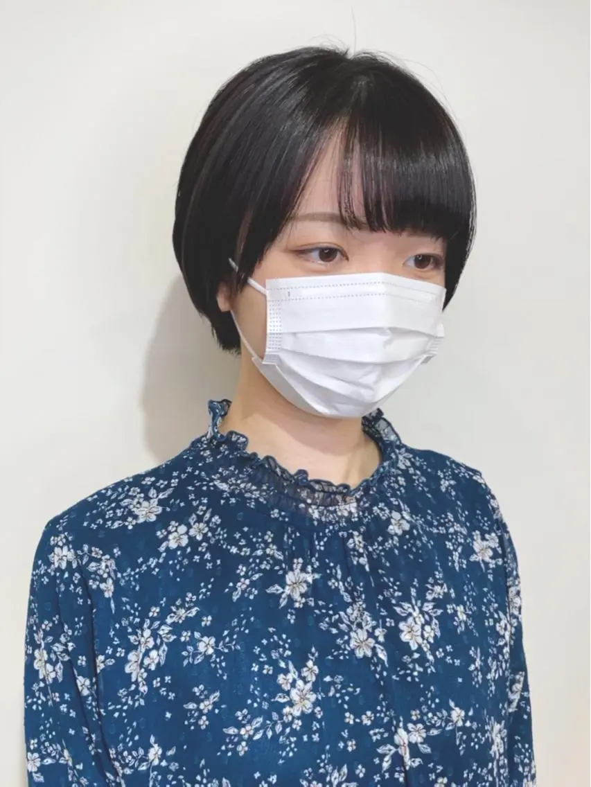 ショート ショートボブ ボブ ショートヘア 小川 美奈のヘアスタイル