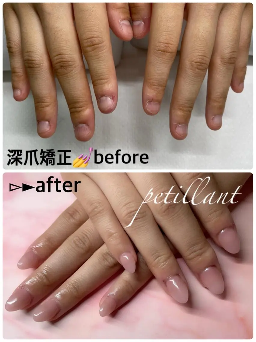 ネイル クリアネイル ジェルネイル スカルプネイル ハンドネイル ハンドケア nail salon petillantのネイルデザイン