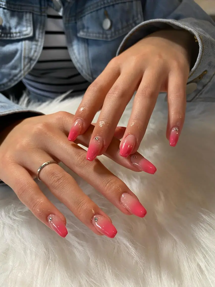 ネイル グラデーション ピンク Ru nail♡のネイルデザイン
