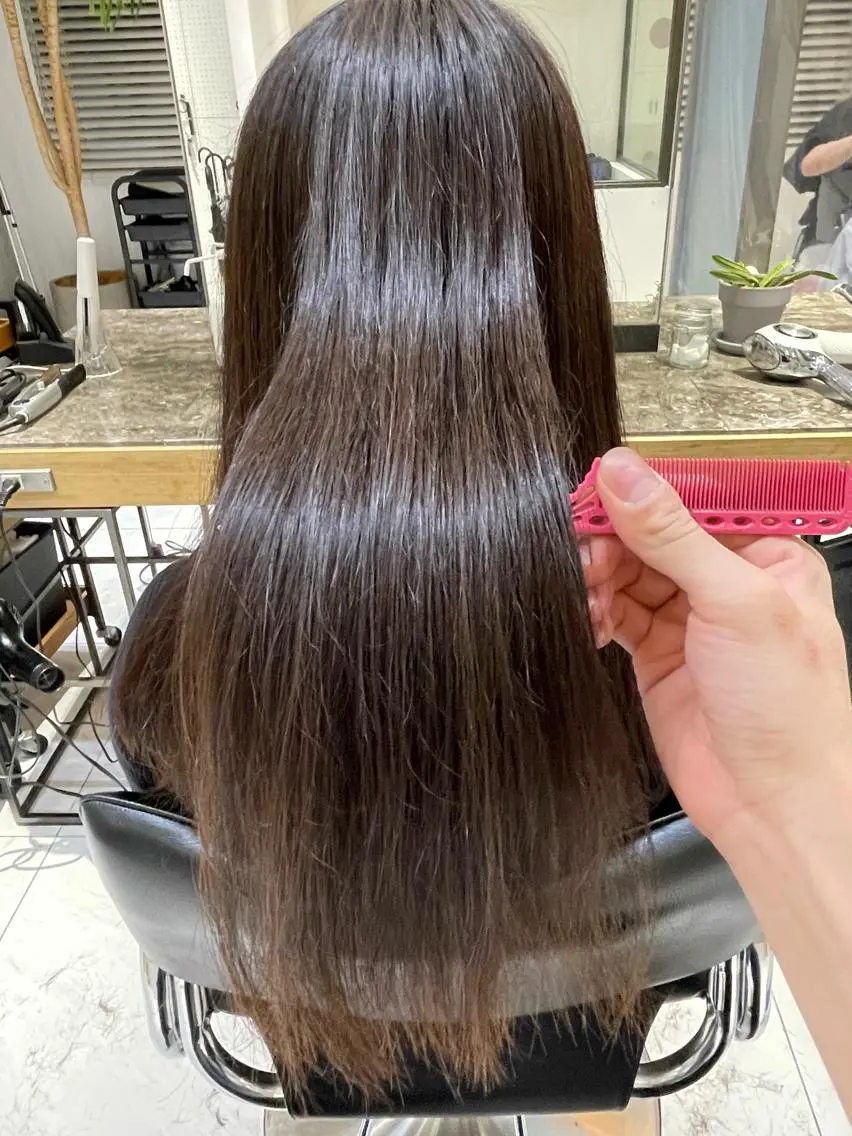 ロング カット 縮毛矯正 トリートメント 🦕小林 大地🦕のヘアスタイル