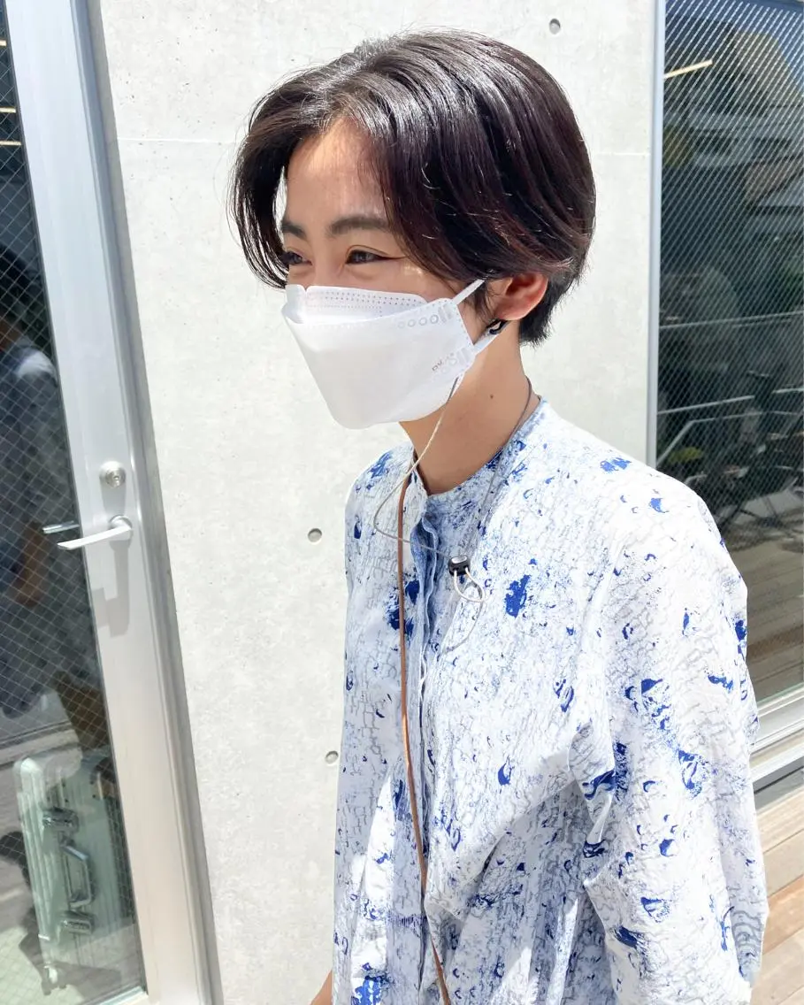 ショート 似合わせカットカラー 👩MINAのヘアスタイル