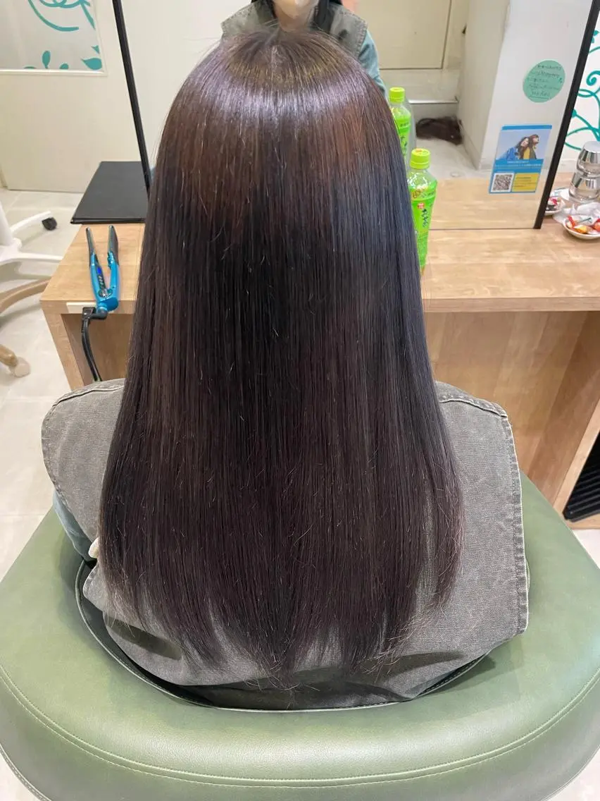 ロング カラー ヘアカラー トリートメント SARA古賀店 かすみ🐬🩵のヘアスタイル