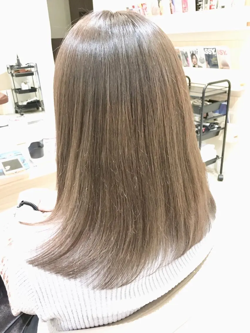 セミロング パーマ ストレートパーマ 縮毛矯正 トリートメント 店長     押野 勇也のヘアスタイル