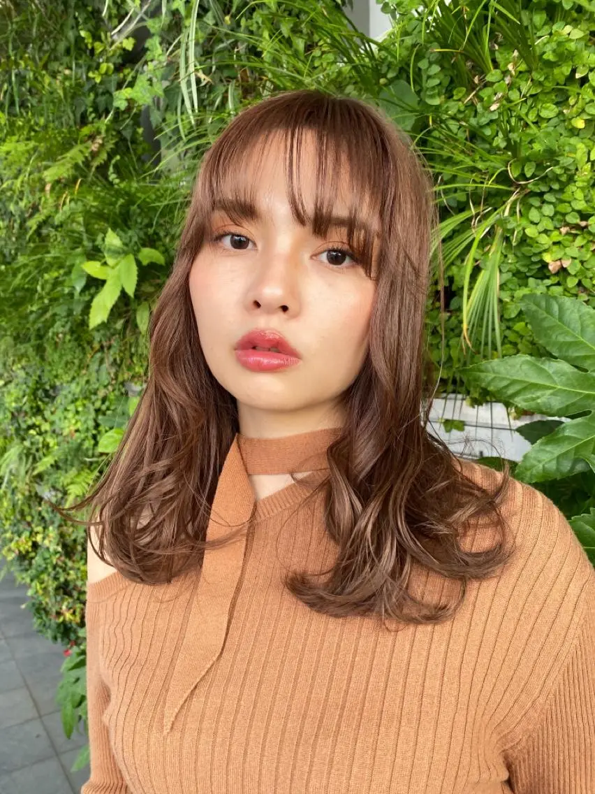 ロング カラー ARMONY秋山輝也 コテ巻き風パーマ特化のヘアスタイル