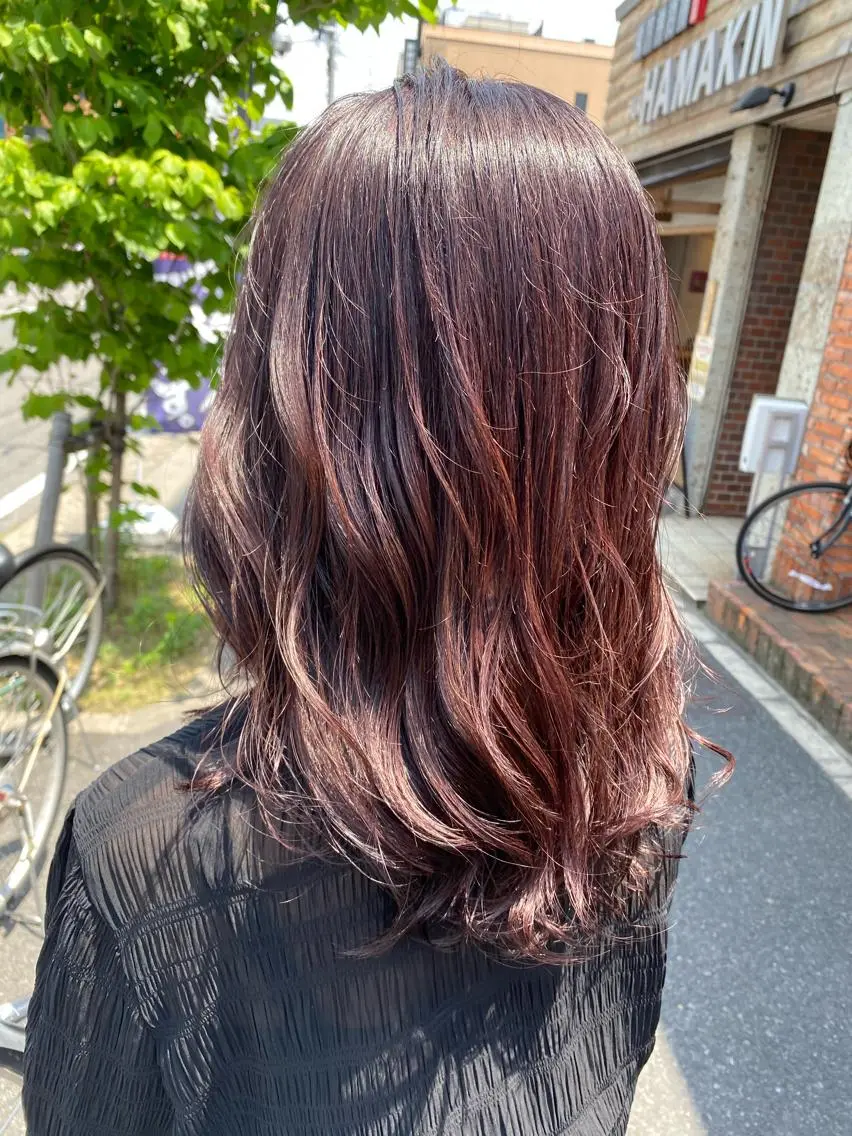 ロング ハイトーン/メンズ 水野翔太のヘアスタイル