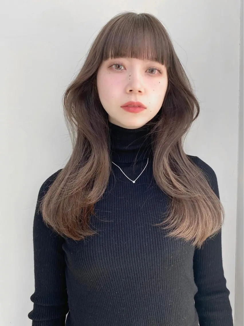 ロング カラー くびれヘア 顔まわりレイヤー レイヤーカット レイヤー/顔周り /透明感🩶高橋大のヘアスタイル