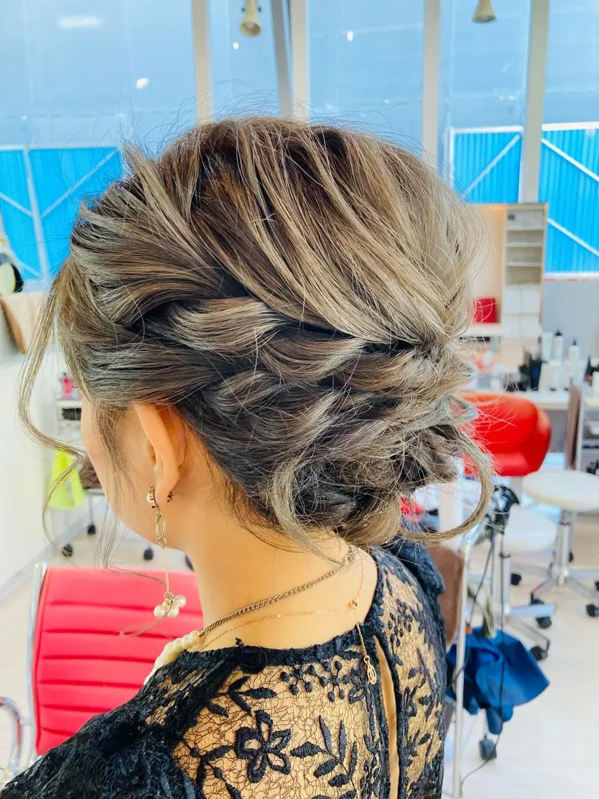 ミディアム ヘアアレンジ ヘアセット PazRood 山下のヘアスタイル
