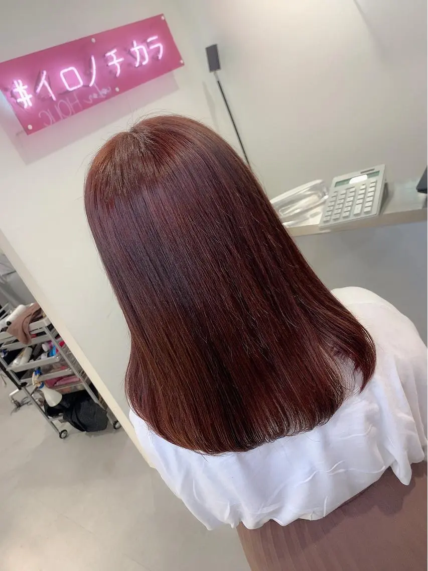 セミロング ヘアカラー ハイトーン特化サロン 💎MOCA💎のヘアスタイル