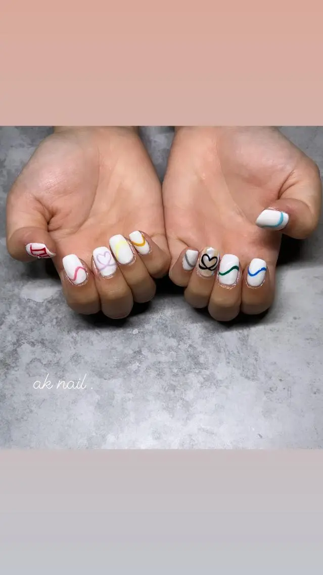 ネイル ハンドネイル ak nail .のネイルデザイン
