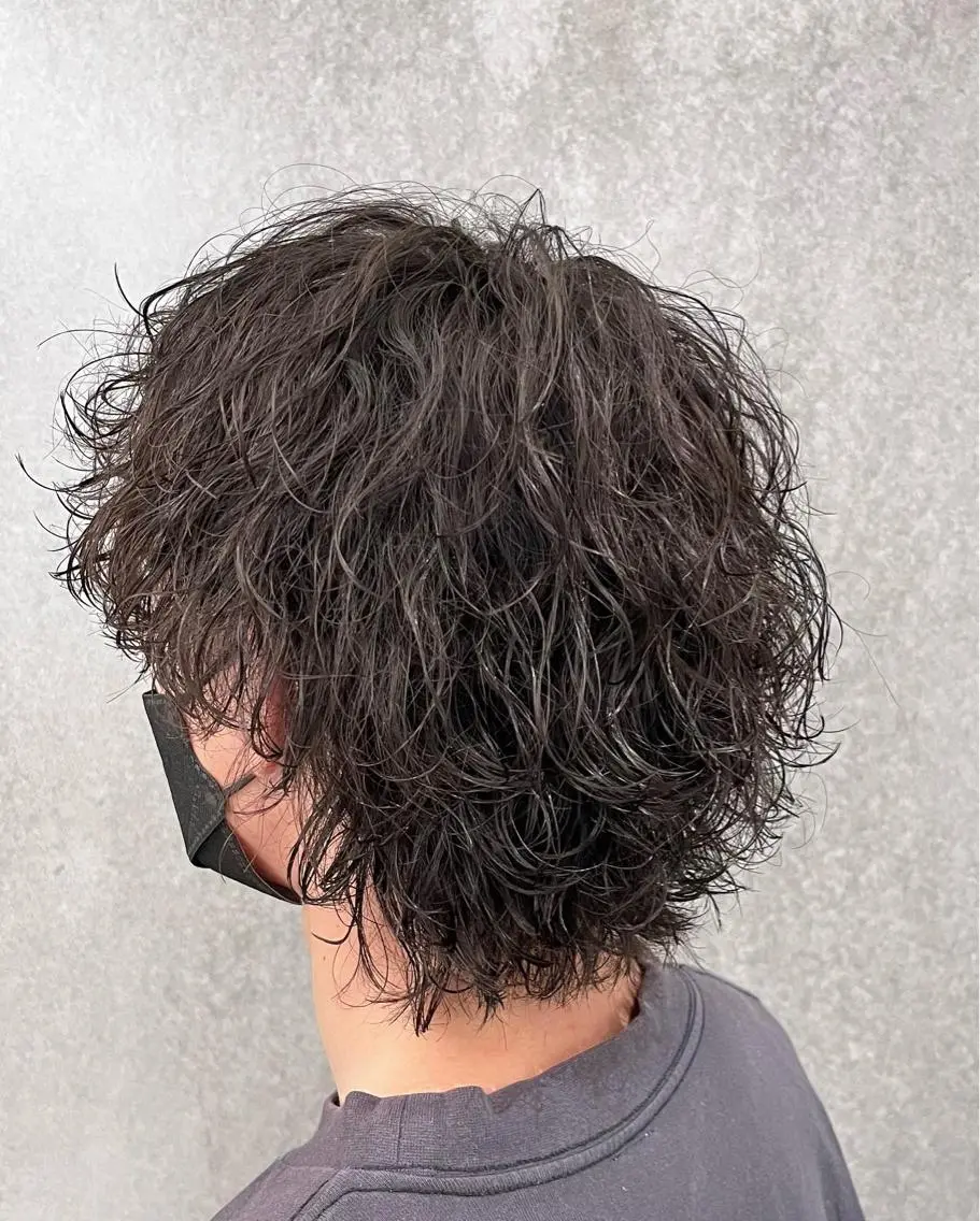 ミディアム パーマ メンズ 瀧野 翔吾【メンズ特化】のヘアスタイル