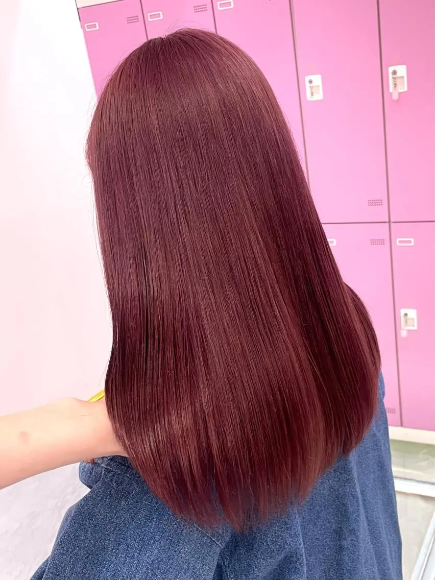 ロング カラー ヘアアレンジ 艶髪 🦋CON🦋のヘアスタイル