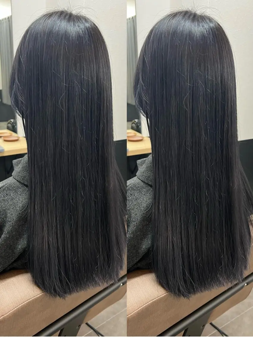 ロング カット ヘアカラー トリートメント TELA HAIRのヘアスタイル