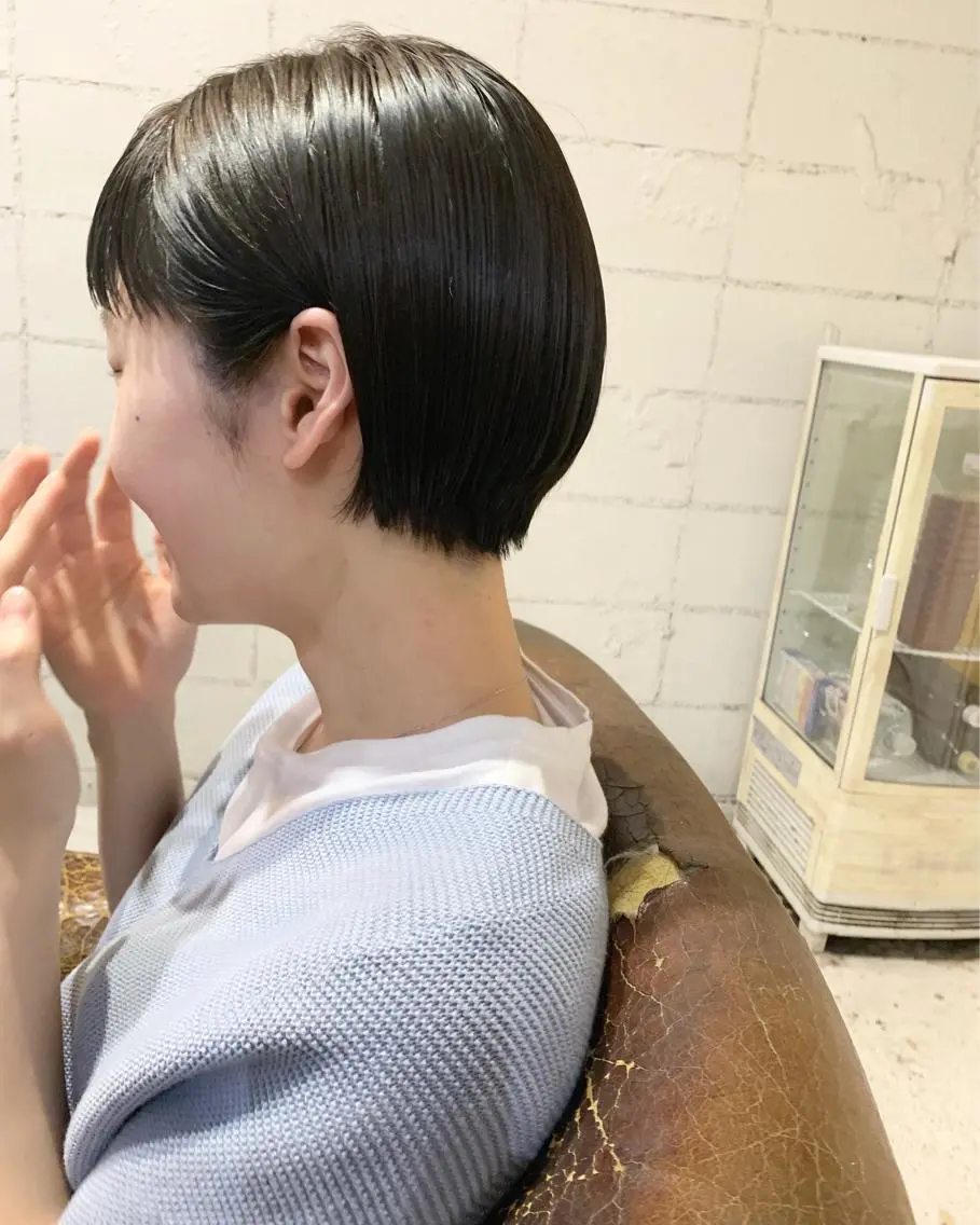 ショート カット ヘアカラー トリートメント ダブルカラー/透明感 💈JUNYA💈のヘアスタイル