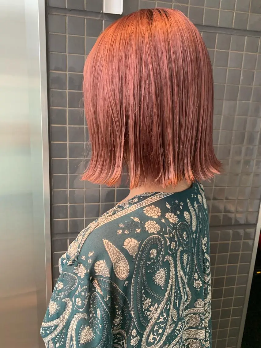 ショート カラー ピンクカラー 髪質改善サロン ARCHE野瀬冬馬のヘアスタイル