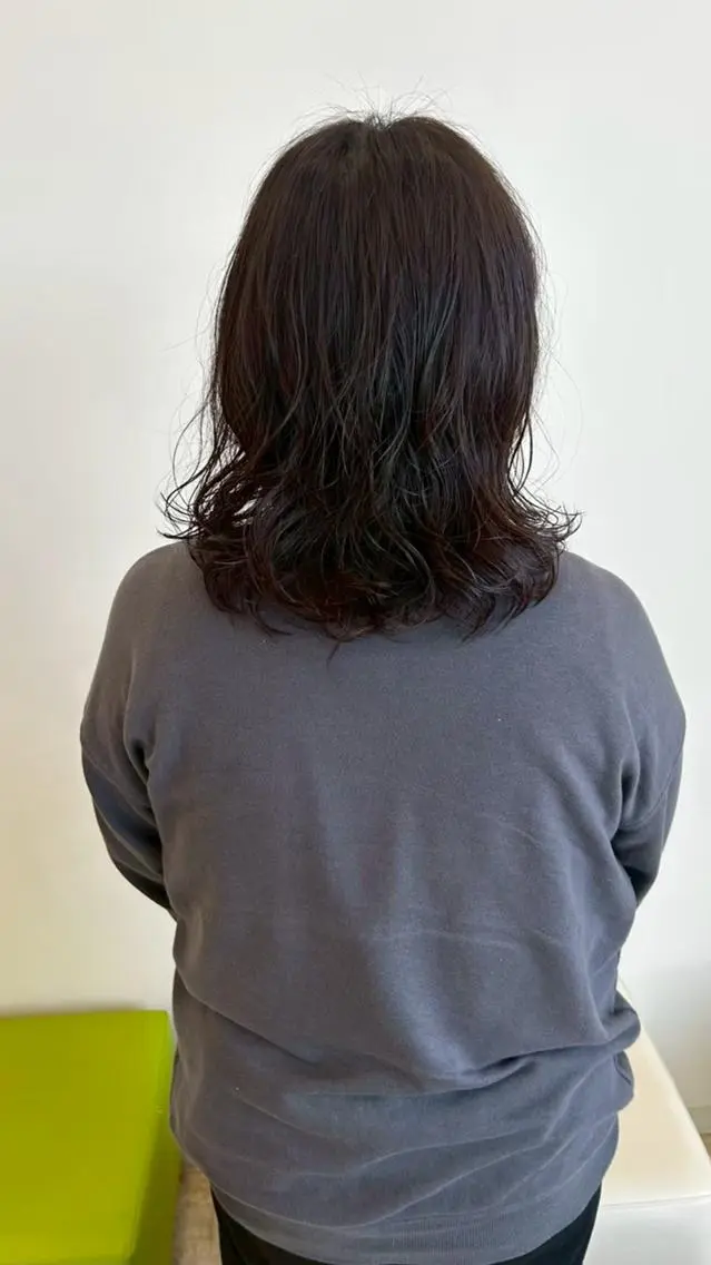パーマ ミディアム パーマ特化✨/肥後 有紗のヘアスタイル