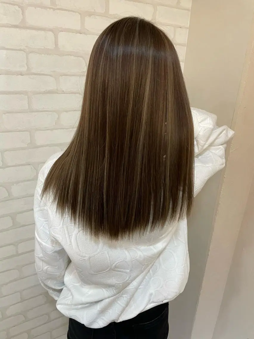 セミロング カラー YUI𓍯エクステ /ニュアンスカラーのヘアスタイル
