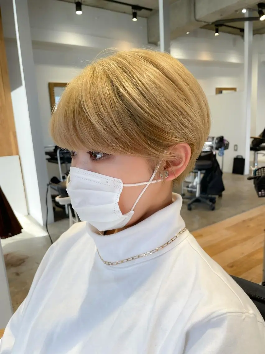 ショート カラー 髪質改善&透明感 ⭐️高本裕基のヘアスタイル