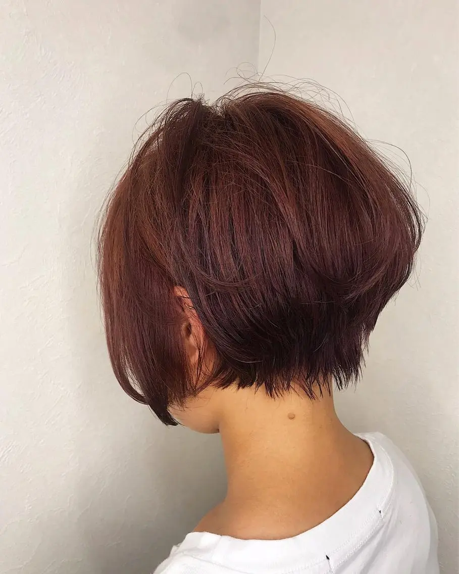 ショート カラー ピンクカラー ヘアカラー 柴田 祐輔のヘアスタイル