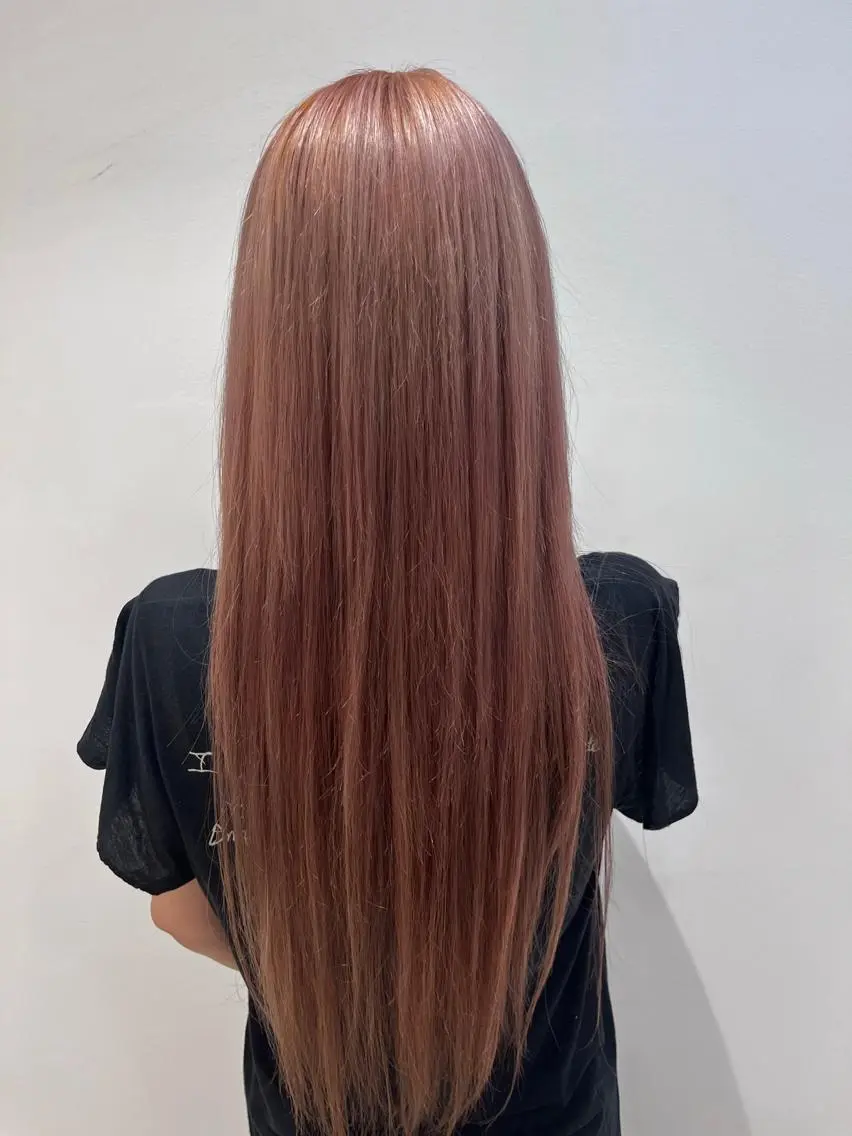 ロング カラー カット ヘアカラー 🐺ウルフ× ハイトーン🐺MOEのヘアスタイル