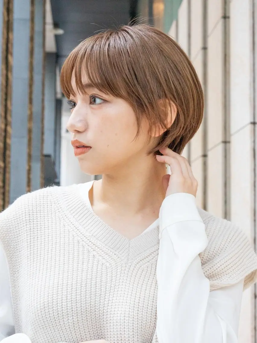 ショート くびれヘア 顔周りカット 小顔カット トリートメント 【1日2名様限定】 AFLOAT白川雄副のヘアスタイル