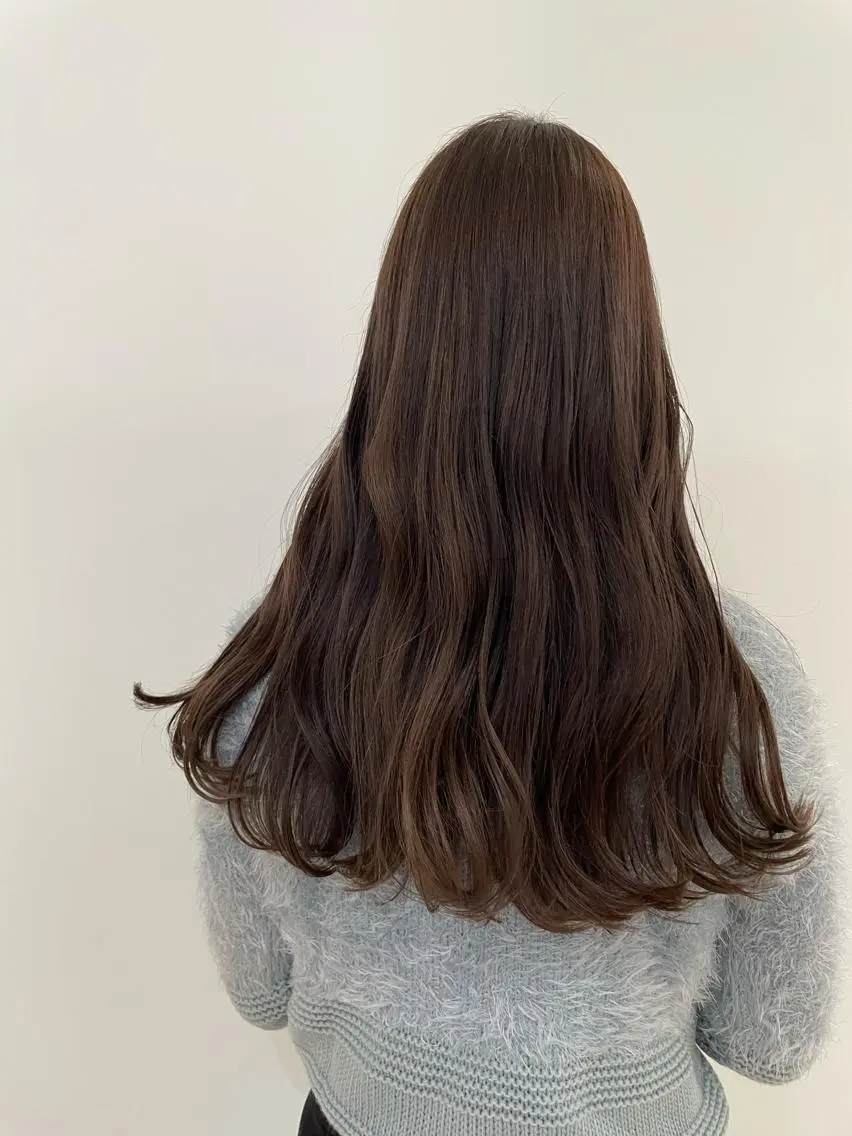 ロング カラー ベージュカラー ベージュ🤎透明感 カラー🤎anriのヘアスタイル