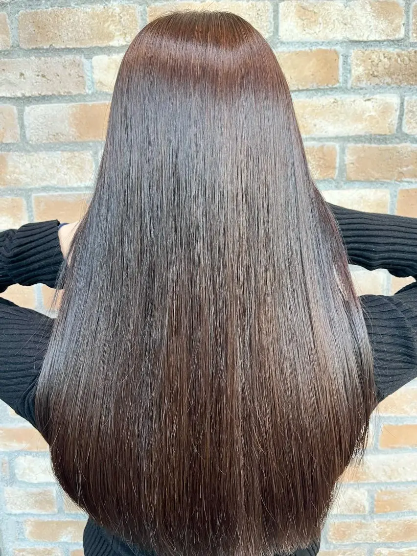 ロング カット ヘアカラー トリートメント LucksiMie ginza 明松のヘアスタイル