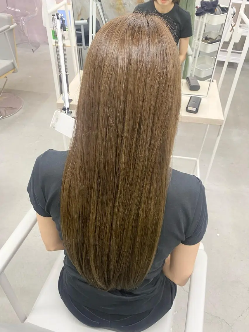 ロング カラー カット ヘアカラー トリートメント 前橋 姫奈のヘアスタイル