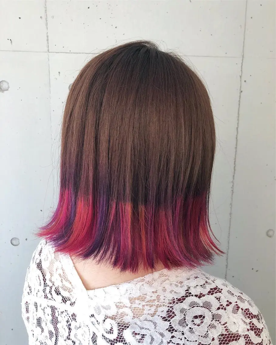 ミディアム カラー パーマ ヘアアレンジ メンズ キッズ ネイル マツエク・マツパ ユニコーンカラー 新宿/髪質改善/ 美髪矯正✨浅江通友のヘアスタイル