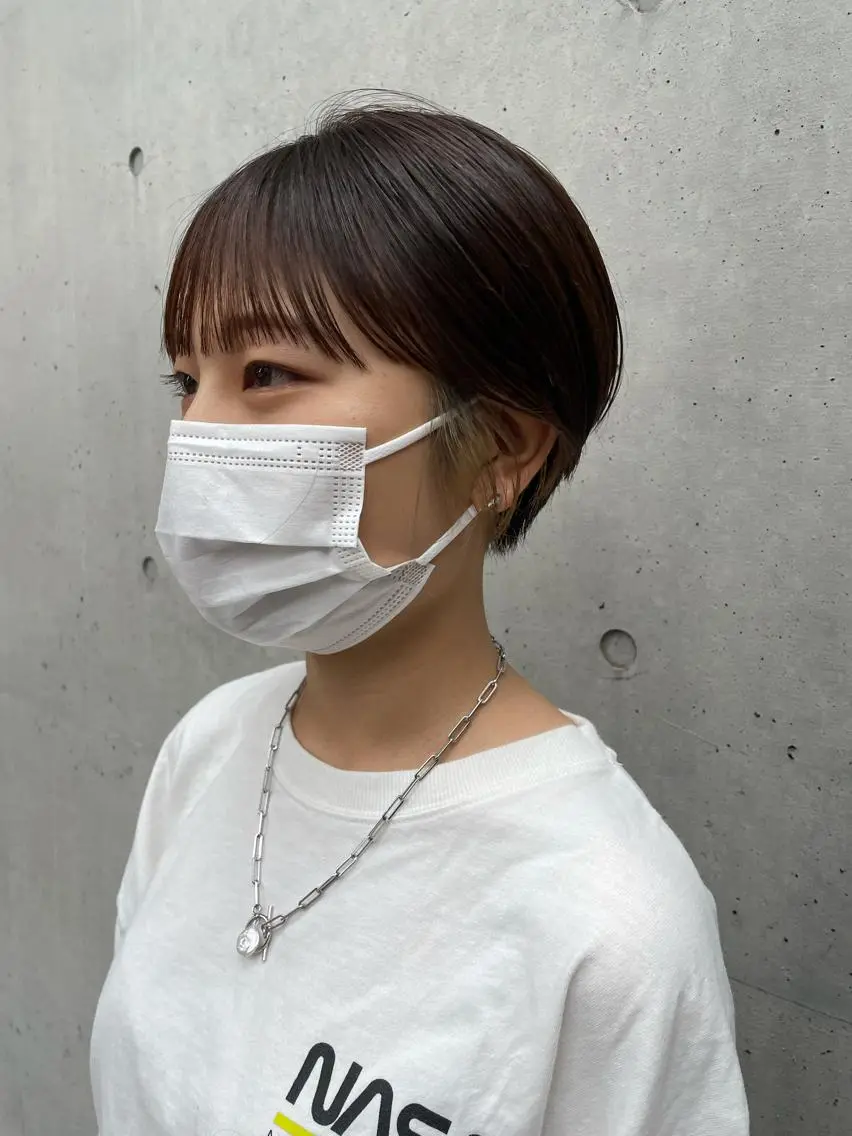 ショート ショートヘア コスメパーマ 佐藤　諒のヘアスタイル