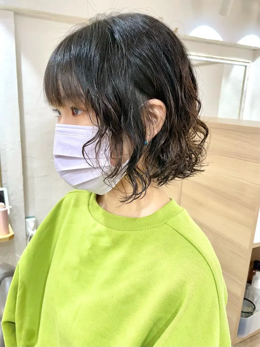 ショート パーマ 髪質改善 縮毛矯正/ レイヤー/銀座/本木のヘアスタイル
