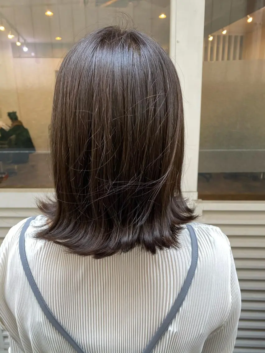 ミディアム ヘアカラー トリートメント LeSoleil 大江珠実のヘアスタイル