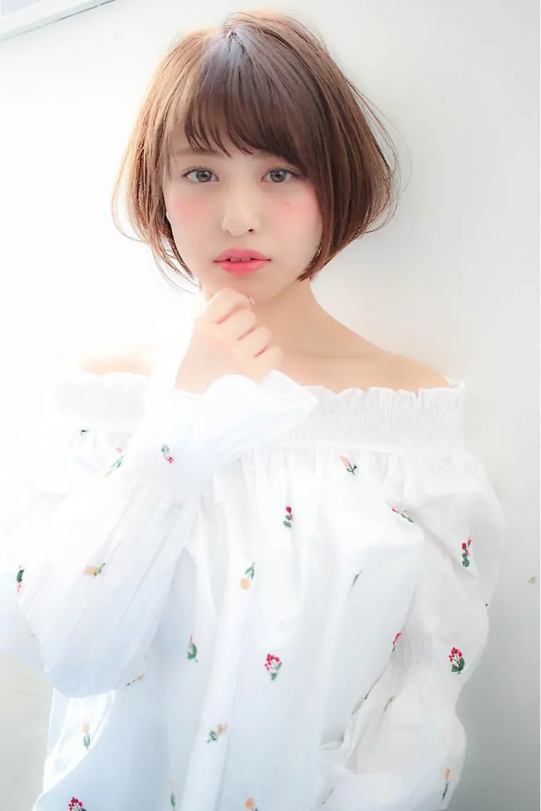 ショート カラー 💘トレンドスタイル 💘透明感ヘアのヘアスタイル
