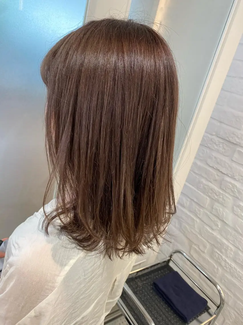 ロング ハイトーン/メンズ 水野翔太のヘアスタイル