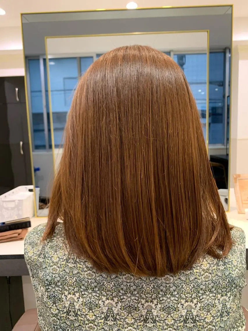 ミディアム カラー 小田切 栄司のヘアスタイル