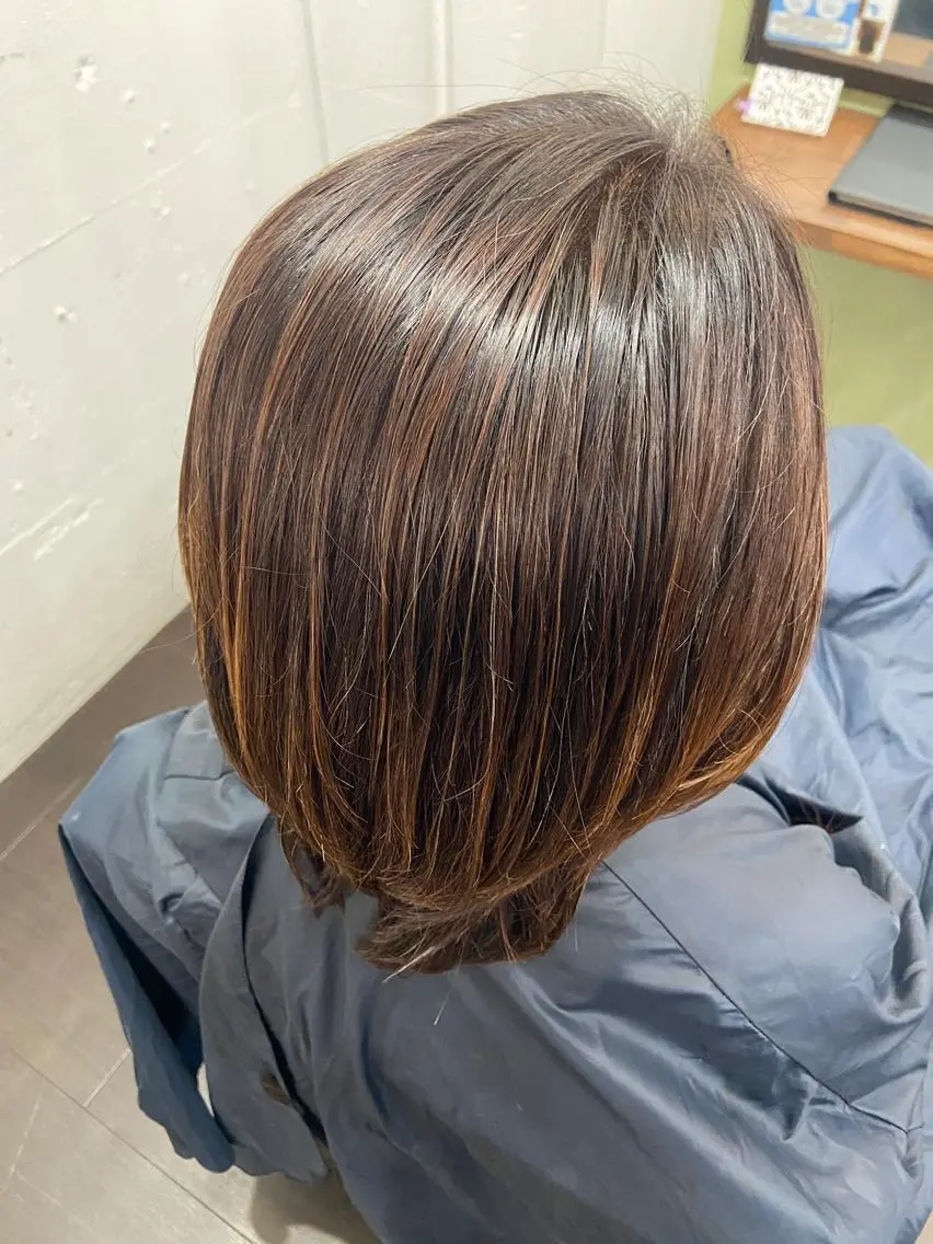 ミディアム カラー パーマ ヘアアレンジ メンズ キッズ ネイル マツエク・マツパ メンズメッシュ メッシュ 髪質改善 縮毛矯正 トリートメント 久木原 ゆりのヘアスタイル