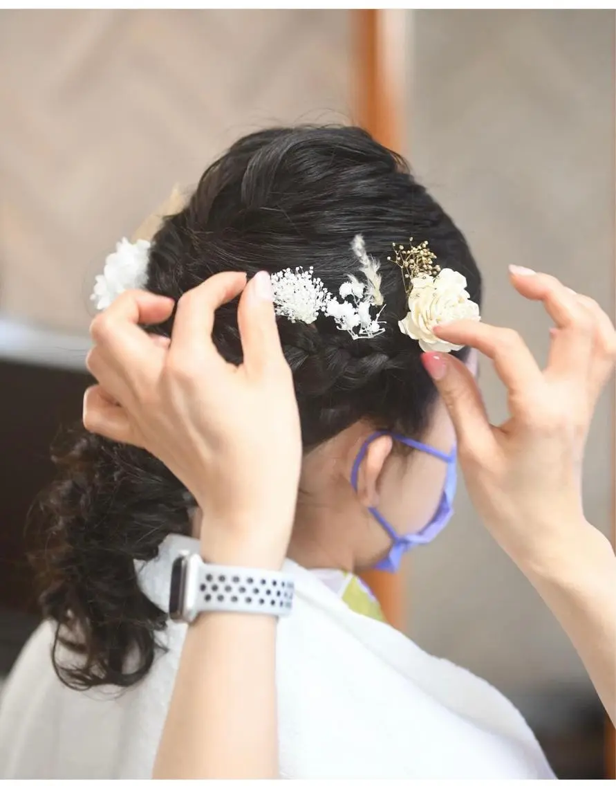 セミロング ヘアアレンジ ママ美容師⭐️ シモダイラ ヒデミのヘアスタイル